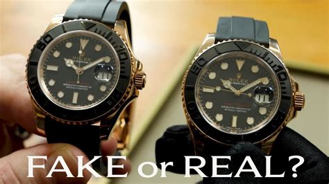 rolex yachtmaster rose gold real vs fake|real rolex yacht master.